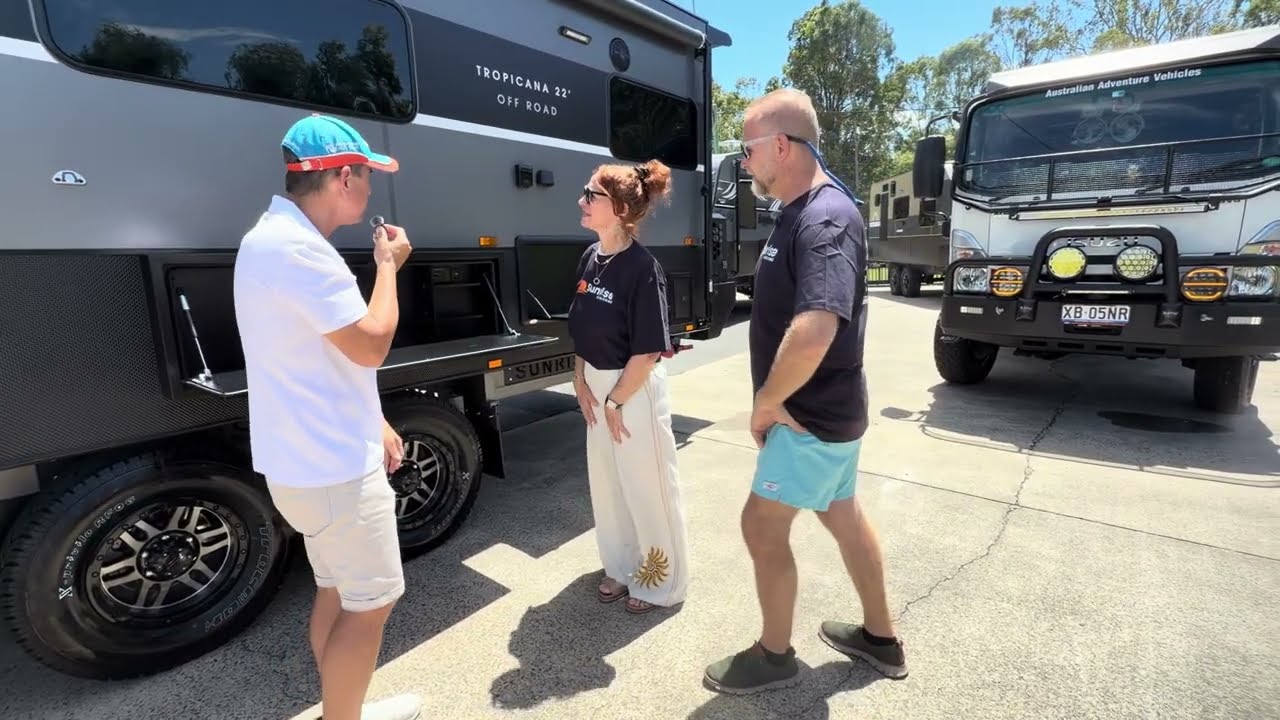 Off-Grid And Offroad Caravan Pickup Day | Is This the Ultimate Sunrise Tropicana Build?