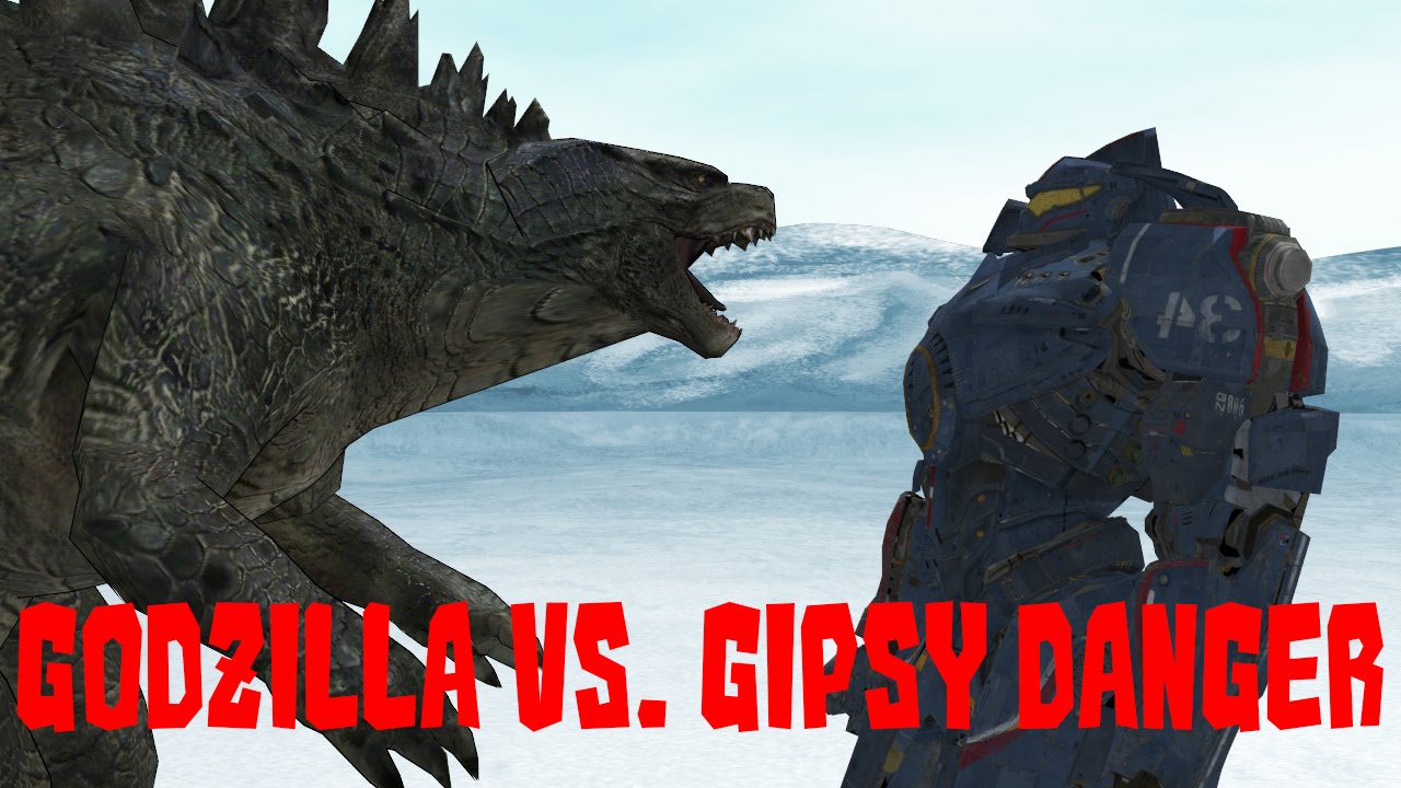 Godzilla 2014 vs. Gipsy Danger - MMD Animation