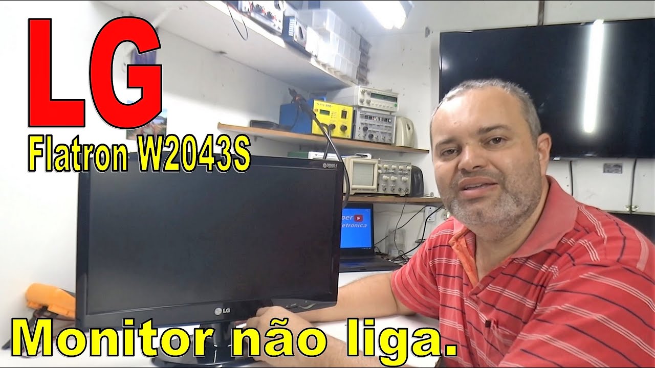 Monitor LG flatron W2043s, não liga resolvido.