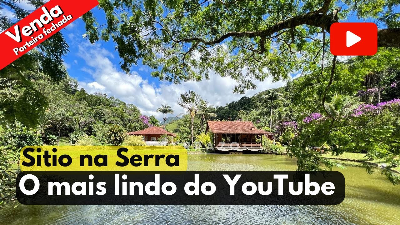 Sítio à venda na Serra. O mais lindo do YouTube. Porteira Fechada! 27 Hectares. Guapimirim