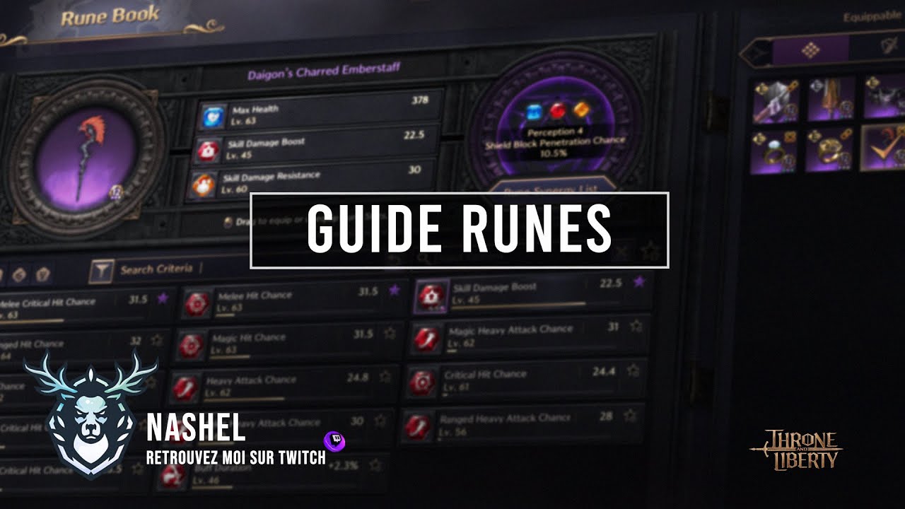 Guide sur les Runes | Throne & Liberty