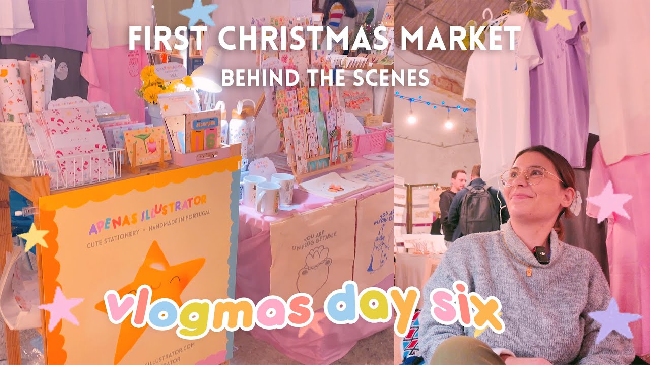 Small Business Vlogmas day 6 ✨ Christmas markets are here! Market prep and first day