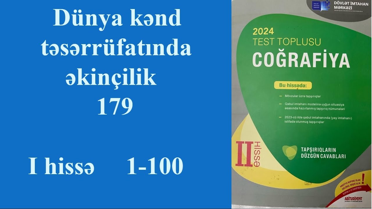DİM 2024 37 Dünya kənd təsərrüfatında əkinçilik 179 I hissə 1 100