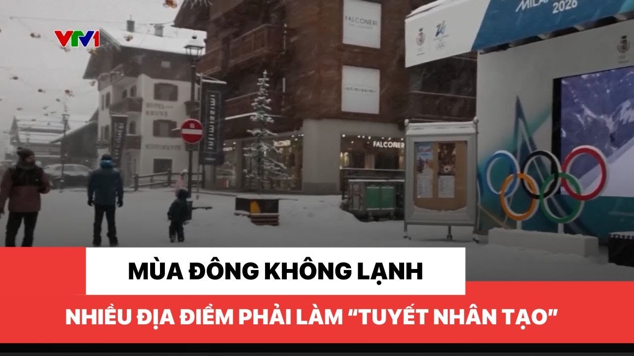 Mùa đông không lạnh –  Nhiều địa điểm phải làm “tuyết nhân tạo”