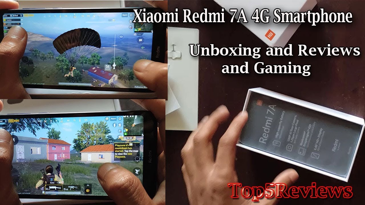 Xiaomi Redmi 7A 4G Smartphone Unboxing and Reviews with gaming