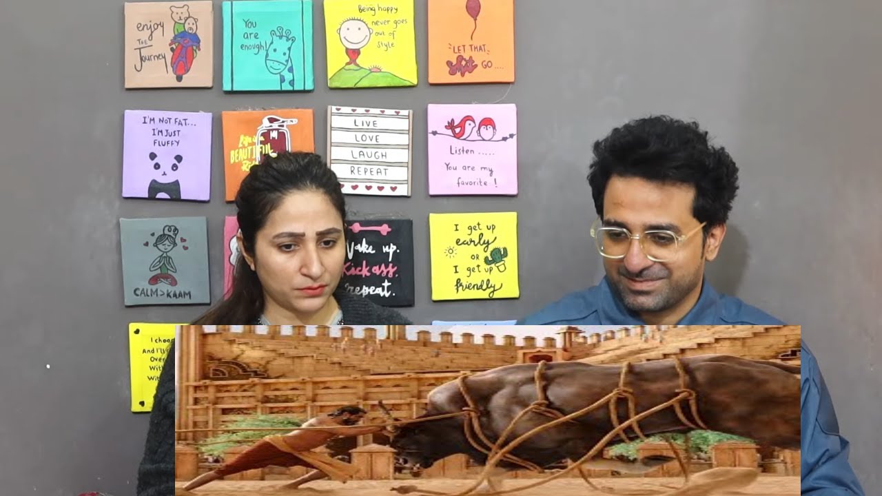 Pak Reacts to Bull Fight scene | Bahubali : the beginning