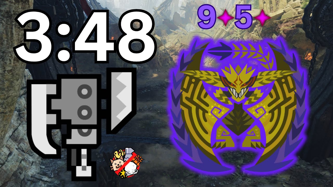 MHWilds: 9* Tempered Rey Dau 3:48 Switch Axe TA rules