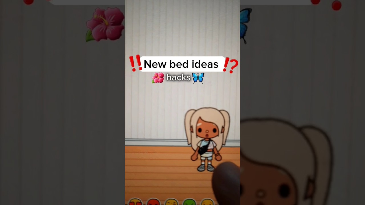#tocaboca #shorts New bed ideas hacks✨☁️🌺🌈