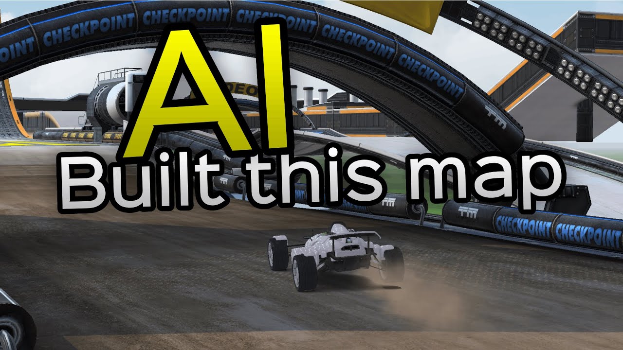 Trackmania AI builds map, I TAS it!