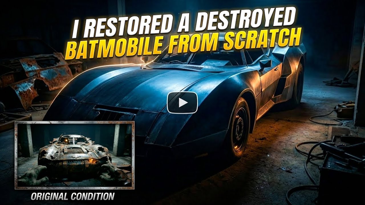 I Restored a Destroyed Batmobile from Scratch | Batman’s Car Restoration (POV)