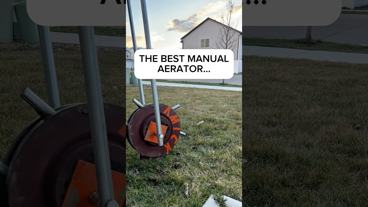 Manual Aerator Magic! Amick Lawn Rollaerator Test Run