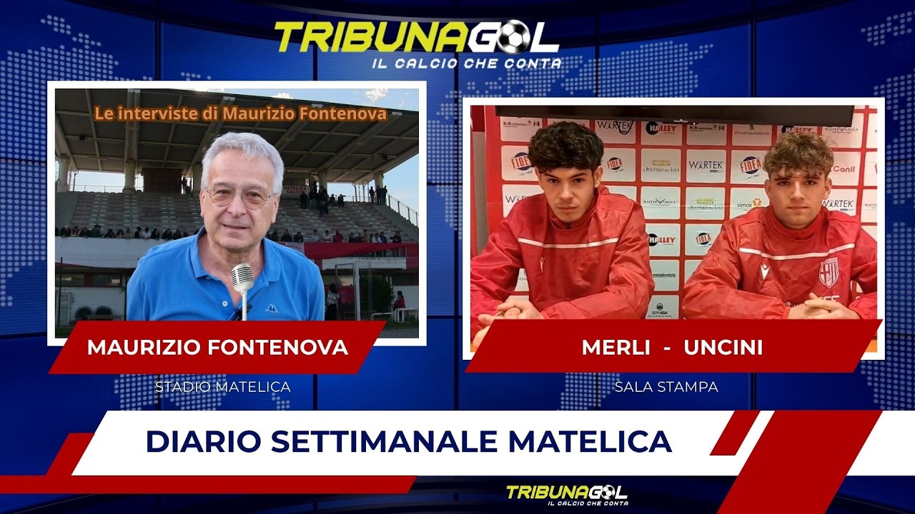 Diario settimanale Matelica calcio Fontenova intervista  Samuel Merli e  Francesco Uncini
