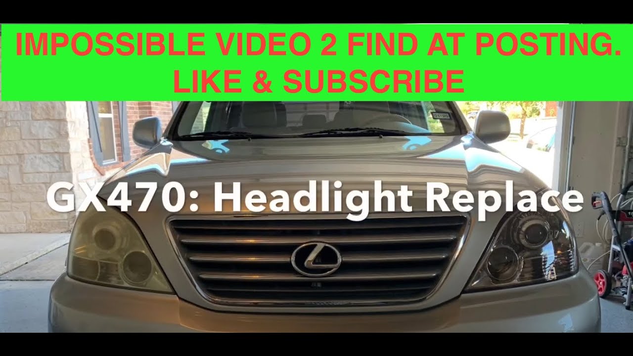 #LEXUS GX470: #HEADLIGHT #Replacement starts 0:14 Video Process!!! DEPO Sport Package Model