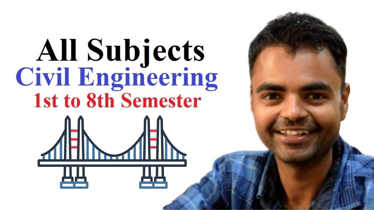 Civil Engineering Syllabus All Subjects from 1st Semester to 8th Semesters, 4 Years Civil Syllabus