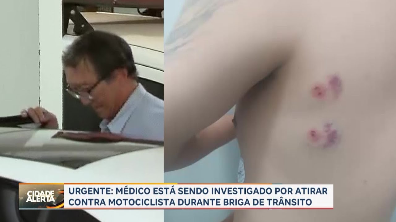 Médico que atirou em motociclista após briga de trânsito se apresenta à Polícia em Ribeirão