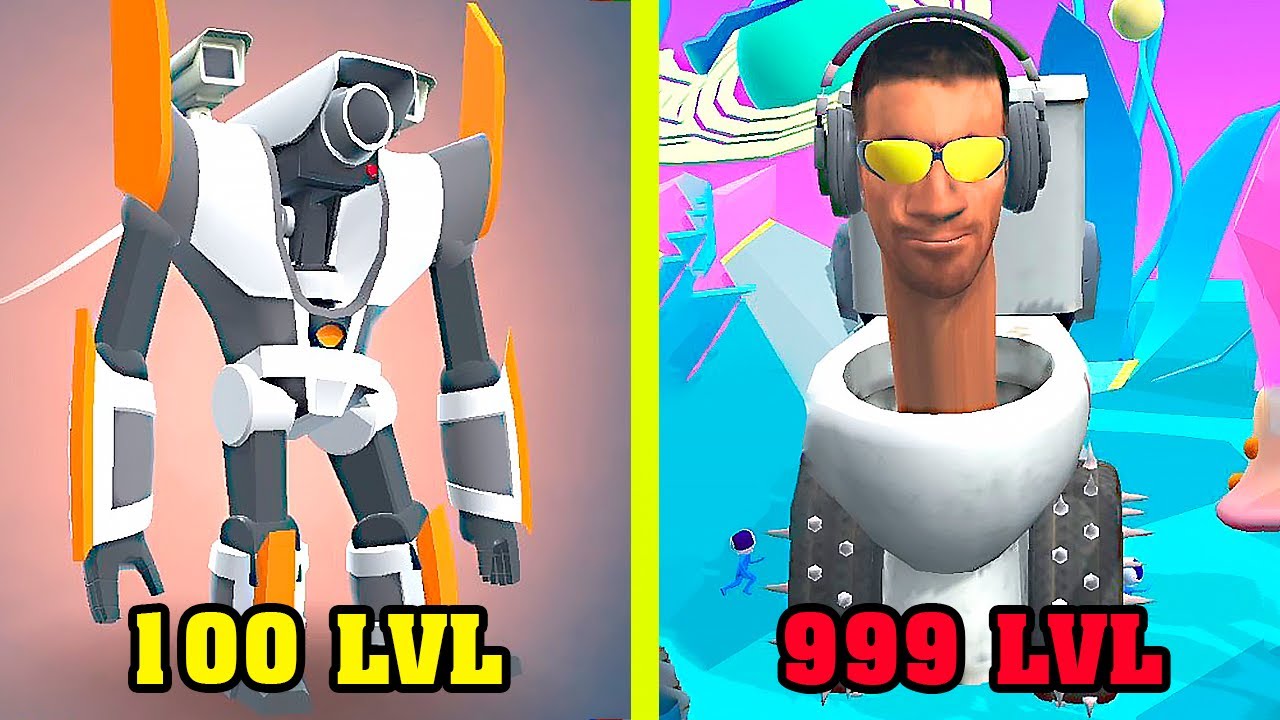 Mechangelion Cameraman vs Skibidi Toilet - New Levels & Enemies