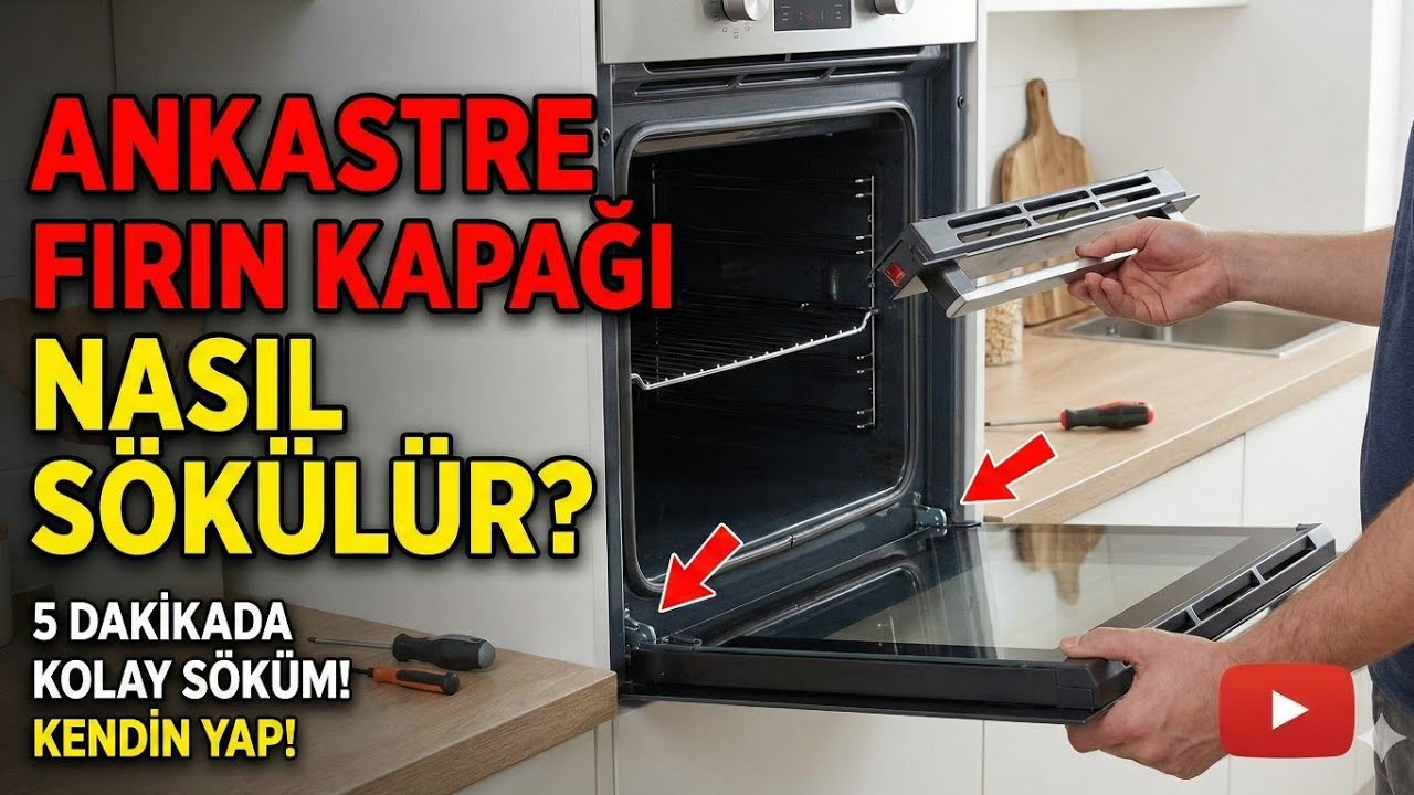 ANKASTRE FIRIN KAPAĞI NASIL SÖKÜLÜR PROFİLO BOSCH SİEMENS