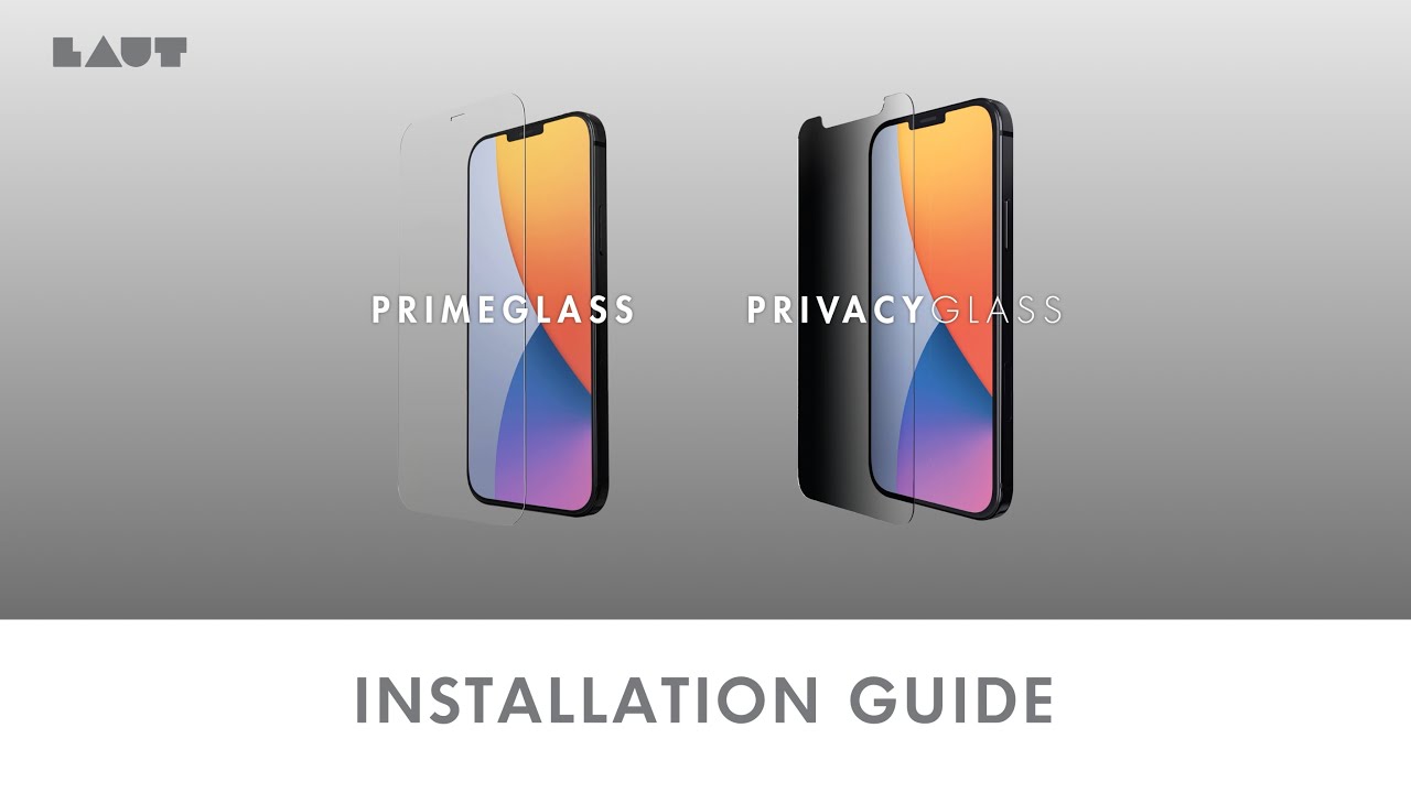 How To Install LAUT PRIME Glass iPhone Screen Protector