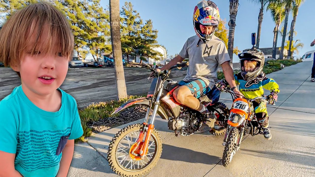 My 5 Year Olds First Motor Bike Ride! The Maddhouse Ep9