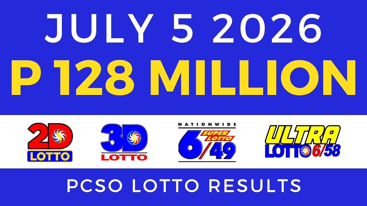 Lotto Result Today 9PM July 5 2026 PCSO