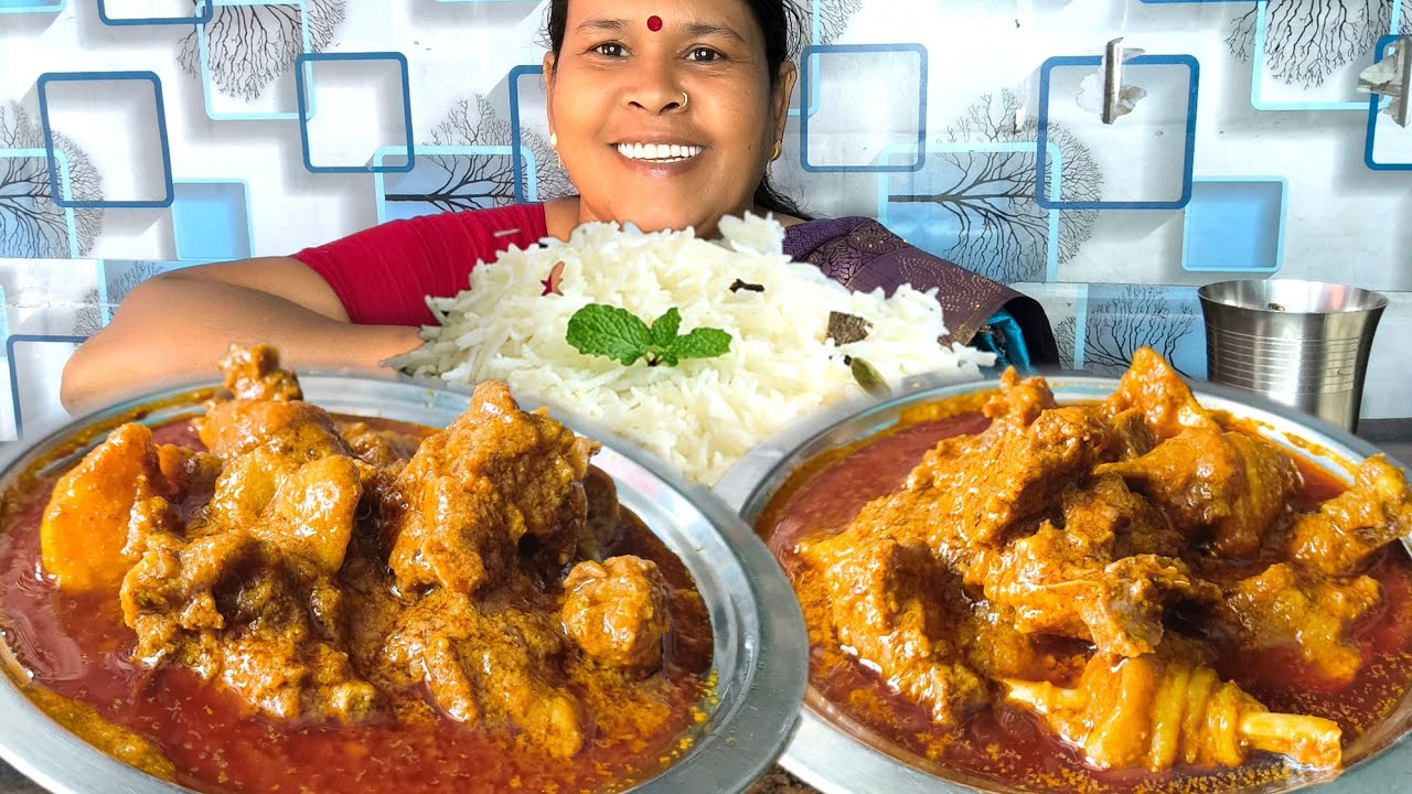 New eating rice with spicy🔥🔥chicken curry vegetable fish curry vegetable fry pakoda eating show