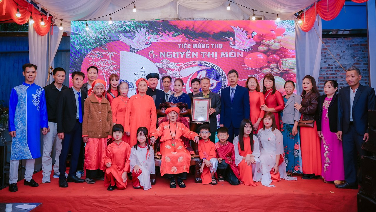 LỄ MỪNG ĐẠI THỌ CỤ NGUYỄN THỊ MÔN -  TUỔI 100, XUÂN BÍNH NGỌ 2026