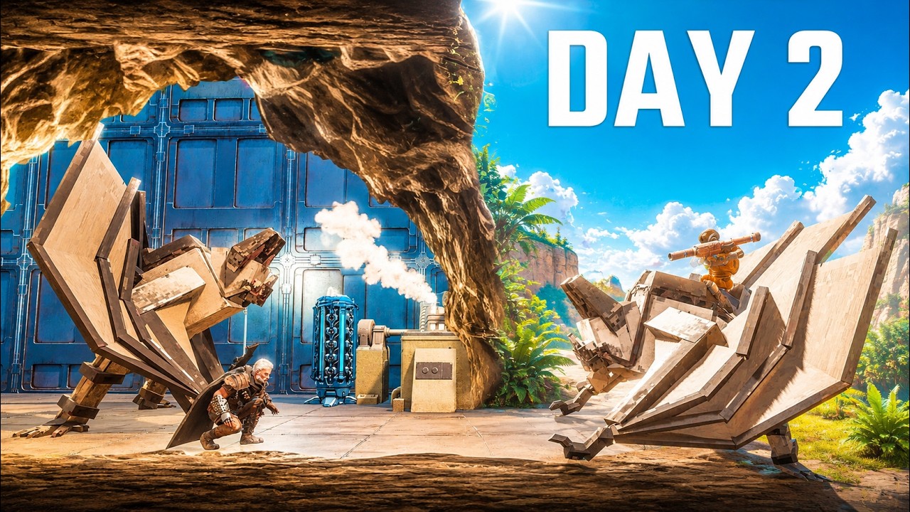 Day Two Solo Defending My Rathole Base From Raiders In ARK