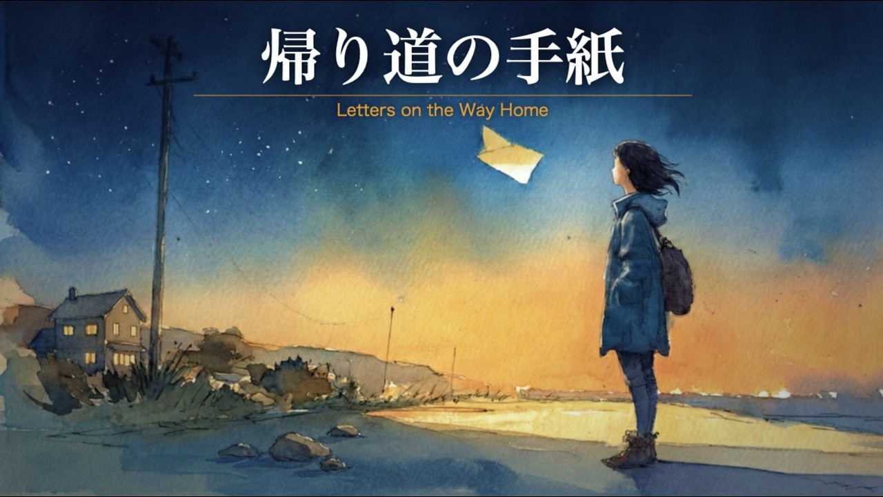 帰り道の手紙 / Letters on the Way Home 🎧 切ない夜のオリジナルMV【AI Music Video】