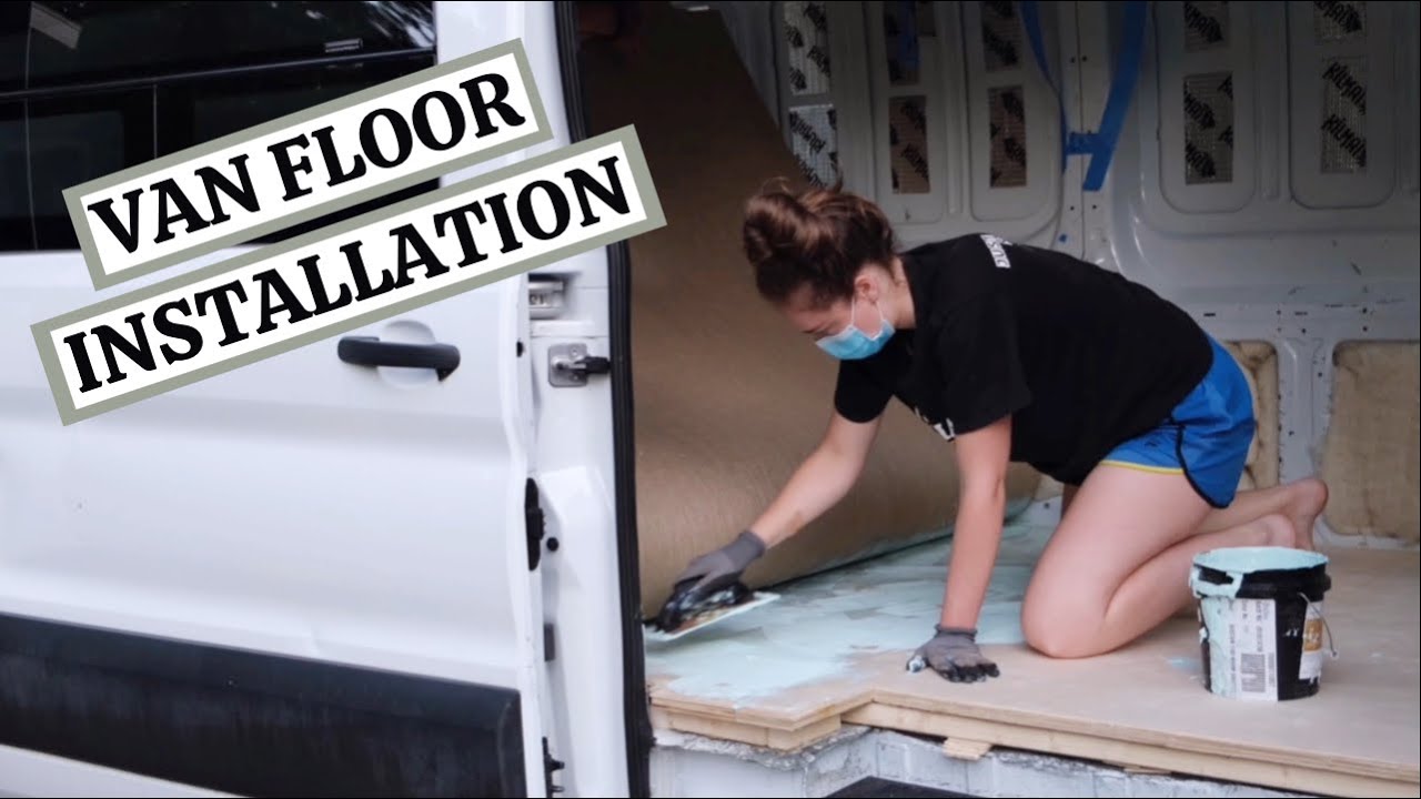 Forbo Sheet Marmoleum & Subfloor Installation | DIY Van Conversion