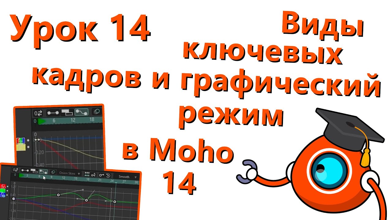 Бесплатный курс по Moho 14 - Урок 14 - Виды ключевых кадров и графический режим (Motion Graph)