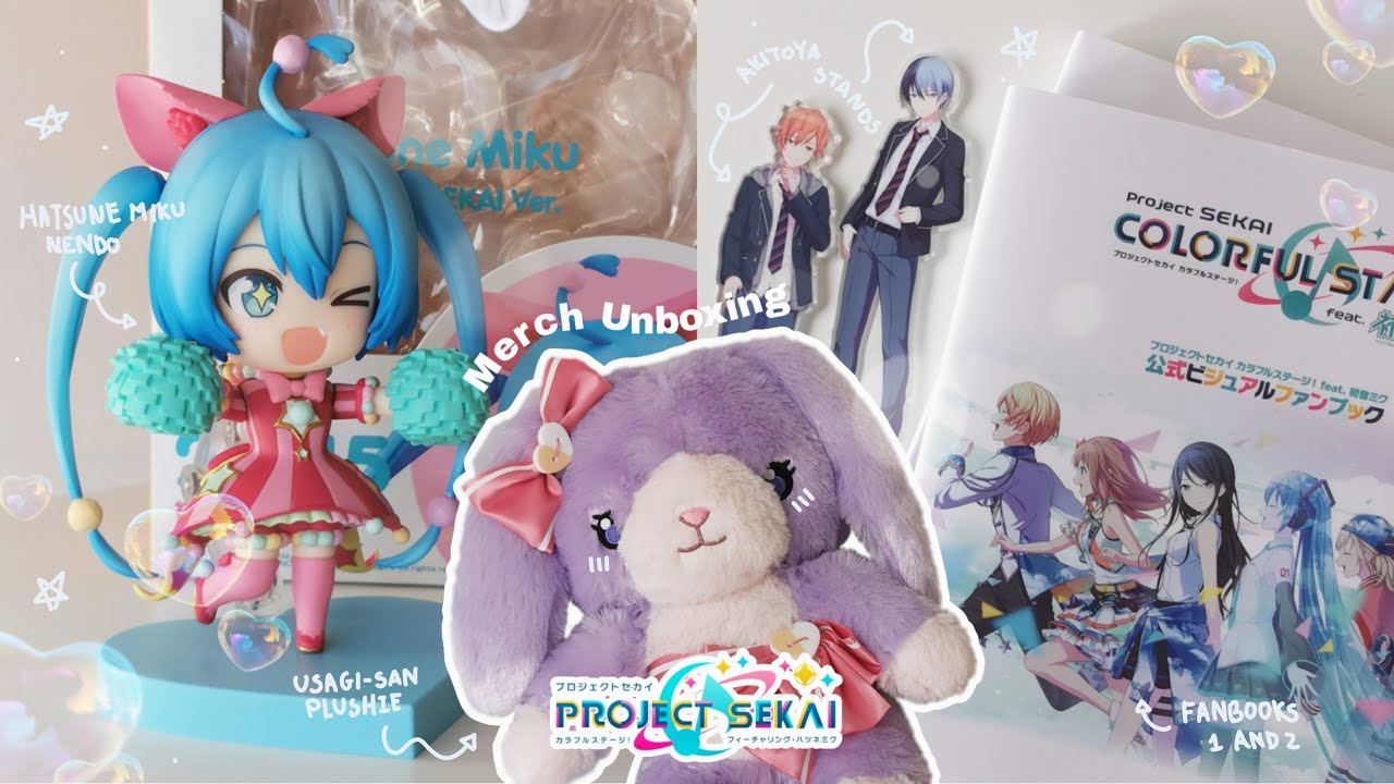 Unboxing Project Sekai Merch 🎠 Hatsune Miku Woderland Nendoroid, Acrylic Stands, Usagi-san and more!