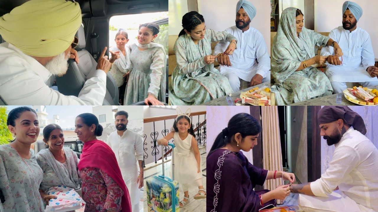 RAKHDI CELEBRATION WITH FAMILY IN INDIA | MUM DID PRANK ON DAD | DAD GUSSE HOGAYE | INDER & KIRAT