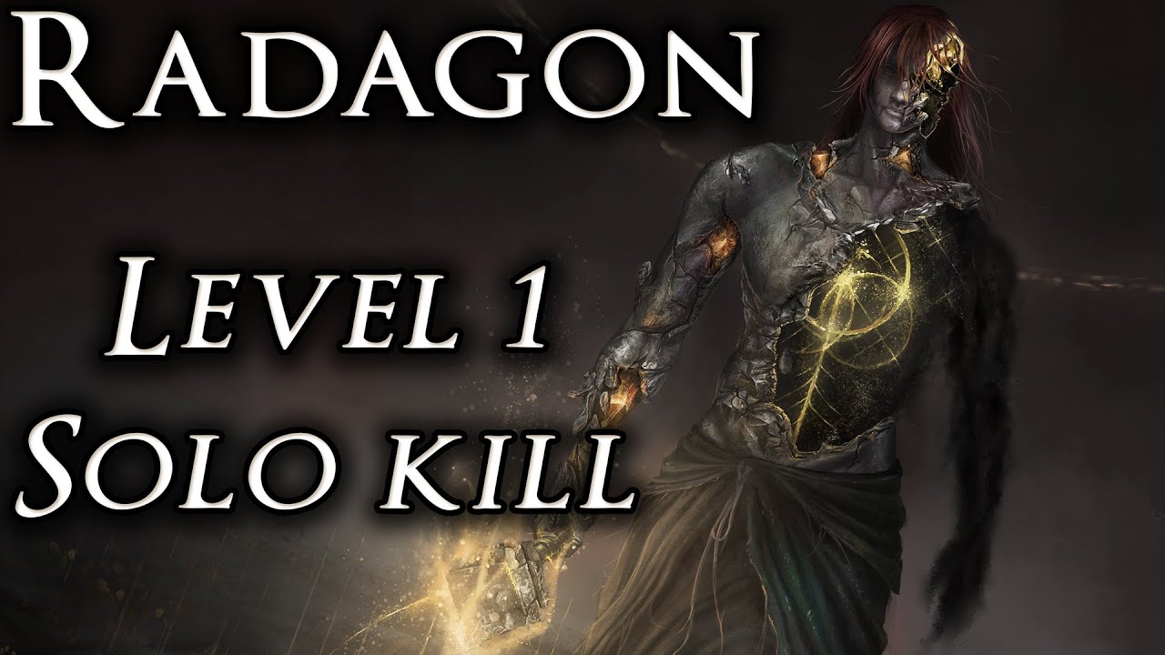 ELDEN RING - LEVEL 1 Radagon & Elden Beast Solo Kill (No Summons)
