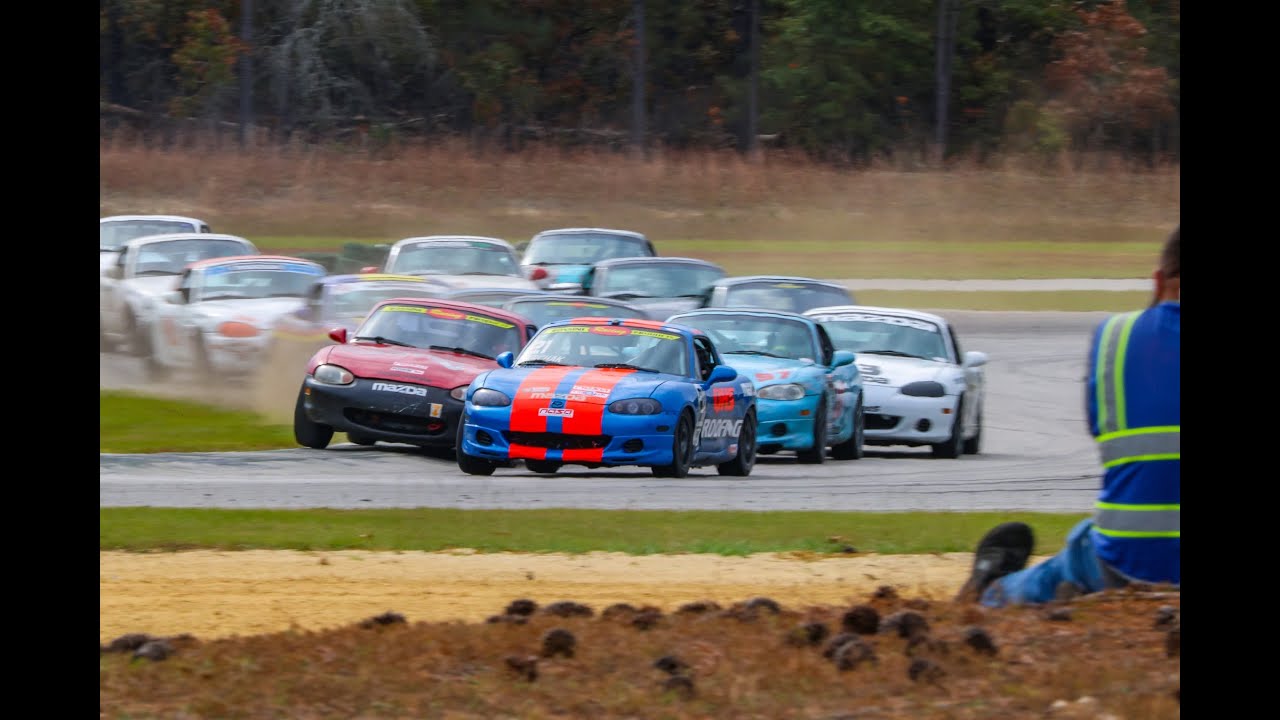 NASA SE Spec Miata race at CMP on Nov 3rd 2024. Dean finishes 2nd but awarded the win after contact.