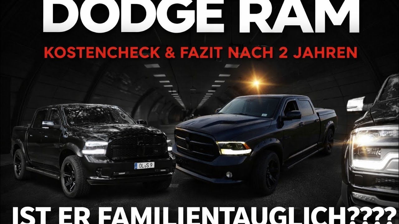 Familien-Check: Ist der DODGE RAM alltagstauglich? Kostenübersicht & Fazit nach 2 Jahren!