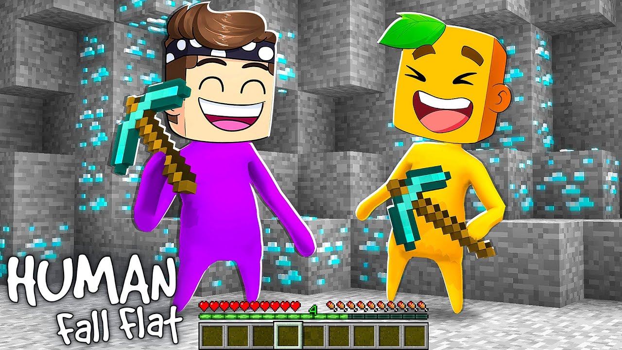 Wir SPIELEN MINECRAFT 1:1 in Human Fall Flat!