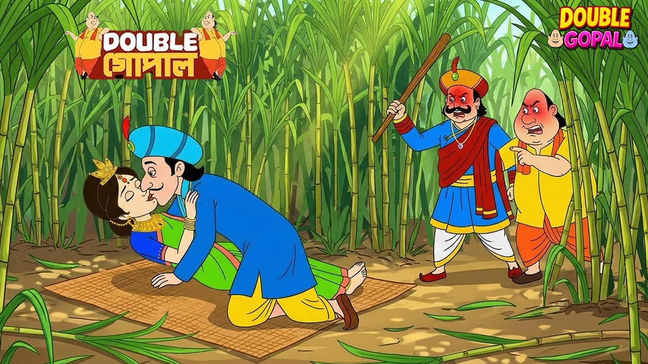 যখন রাজা ও গোপাল আখ ক্ষেতে মন্ত্রী ও রাণীকে ধরে ফেলেন | Gopal Bhar | গোপালভাঁড় | Double Gopal | New