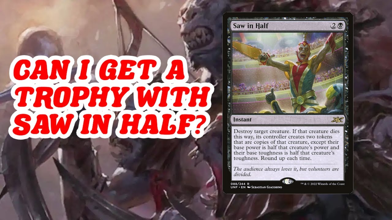 CAN I GET A TROPHY WITH SAW IN HALF? Legacy monoblack stompy MTG