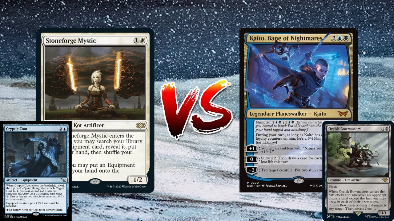 MTG Legacy Stoneblade Vs Grixis Control (Kaito, Bane of Nightmares & Orcish Bowmasters)