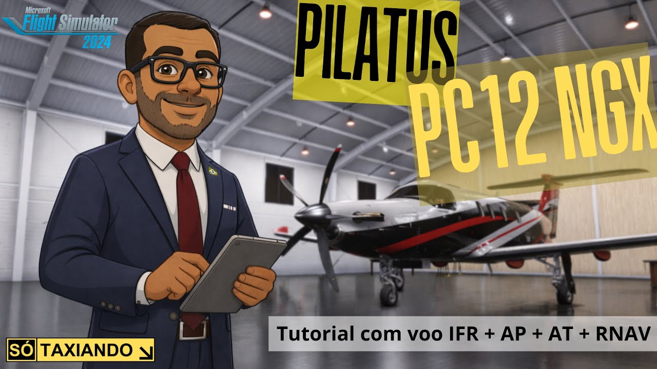 Tutorial Pilatus PC-12 NGX – Voo IFR completo com RNAV | Flight Simulator 2024