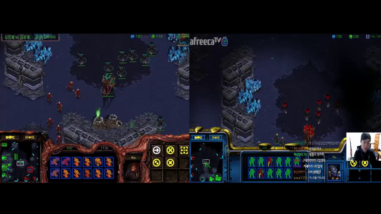 스타1 StarCraft Remastered 1:1 (DUEL FPVOD) Soulkey 김민철 (Z) vs Shuttle 김윤중 (P) Gladiator 글라디에이터