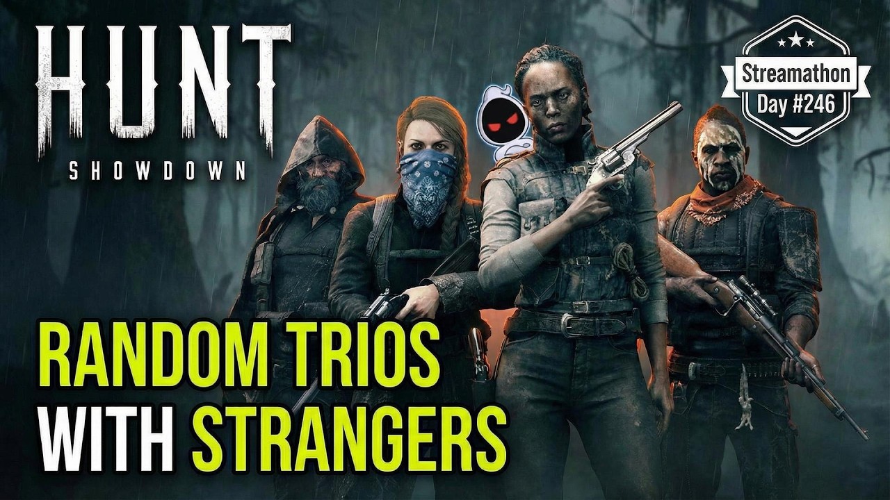 HUNT SHOWDOWN BOUNTY HUNT 🔥 Random Trio CHAOS with Strangers (LIVE) | Streamathon Day #246