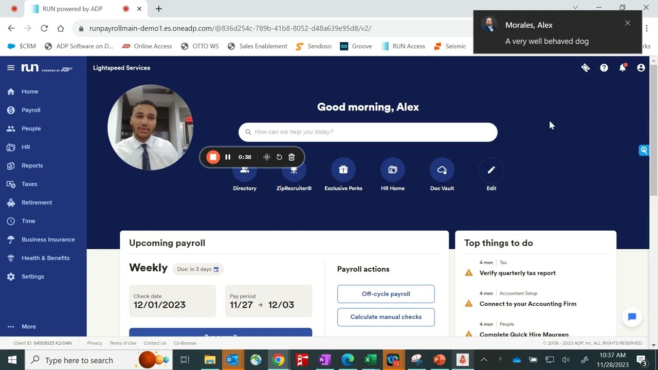RUN Payroll Demo