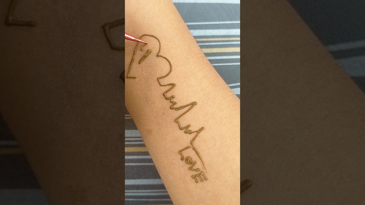 B Alphahet Mehandi design #sneha #youtubeshorts