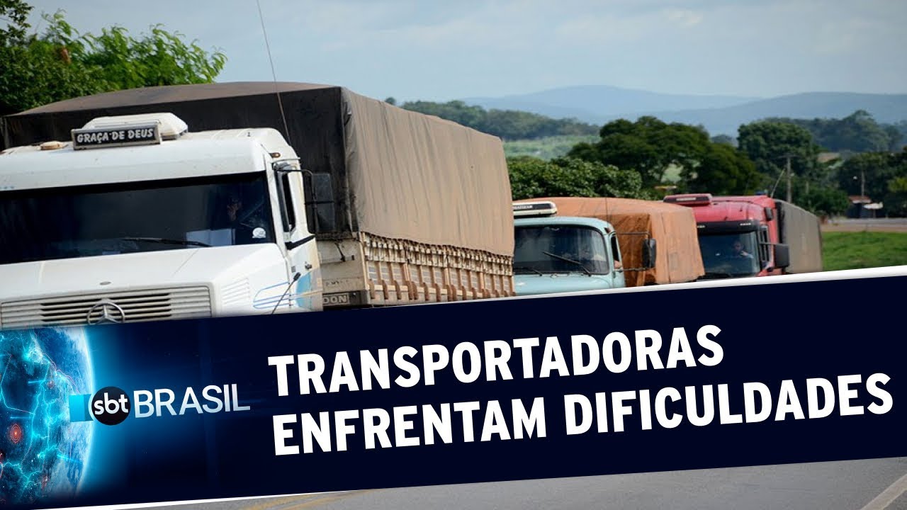 Mais de 60% das transportadoras enfrentam dificuldades financeiras no país | SBT Brasil (18/06/20)
