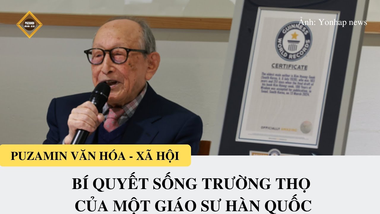 ĐIỂM TIN 15/11: BÍ QUYẾT SỐNG TRƯỜNG THỌ CỦA MỘT GIÁO SƯ HÀN