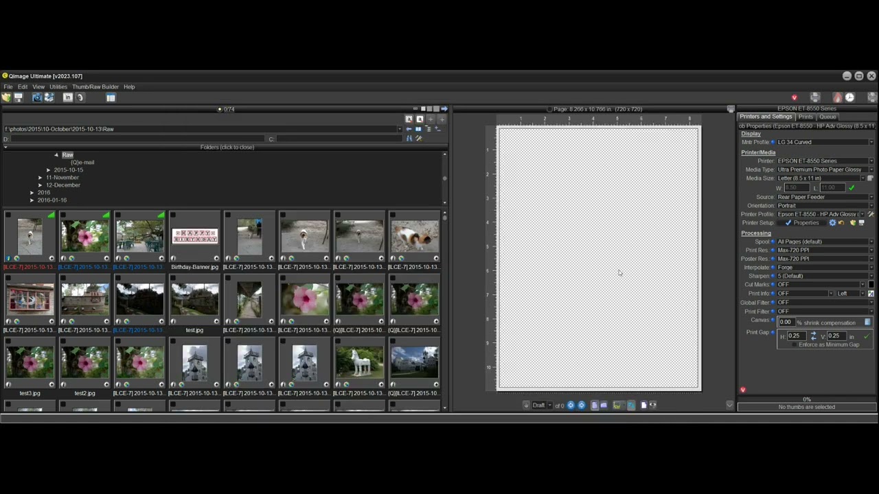 Qimage Ultimate - Saving and Using Printer Setups
