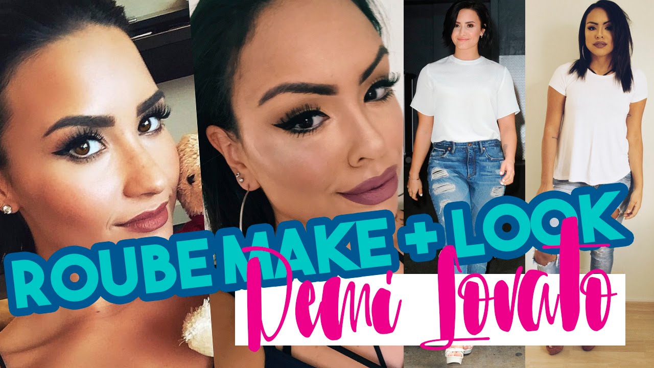 ROUBE A MAKE + LOOK DA DEMI LOVATO - Por Nathália Nogueira