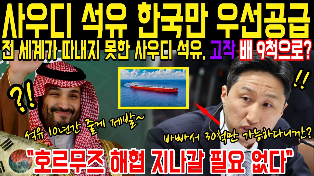 미-이 전쟁 호르무즈 해협 봉쇄 후 드러난 진짜 기술, 사우디가 한국 배를 다시 본 이유