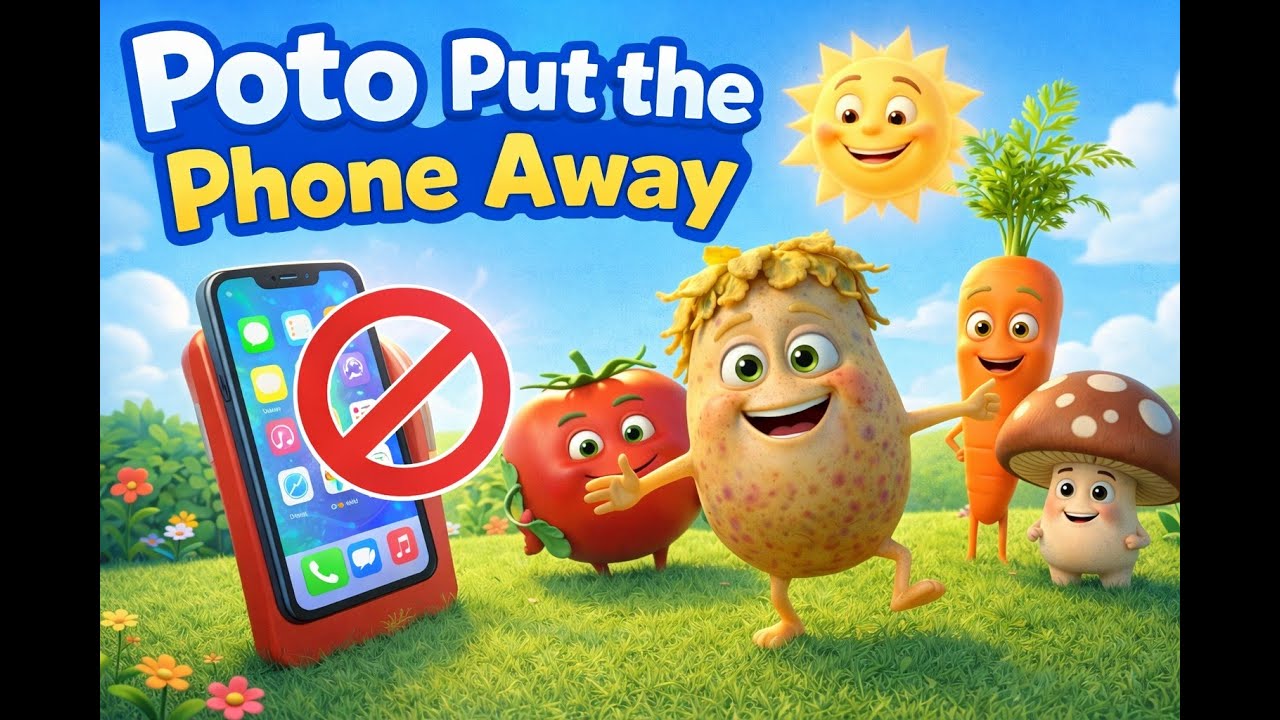 Poto - Put the Phone Away 📱❌ | Fun Kids Song & Dance #cartoon #kids #animation #funny